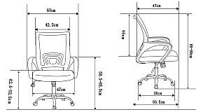 Fotoliu de birou Sonmez ADVANCE Negru
