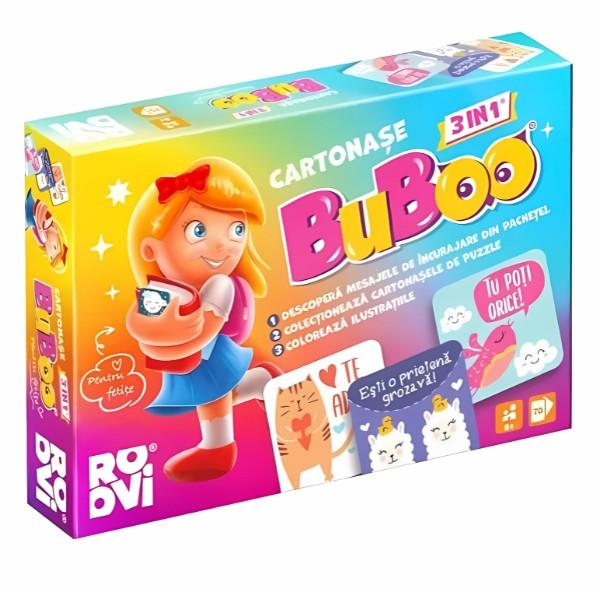 Joc de masa Toys outlet Cartonașe Buboo 3 în 1  pentru Fetițe
