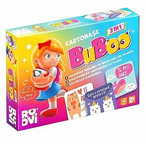 Joc de masa Toys outlet Cartonașe Buboo 3 în 1  pentru Fetițe