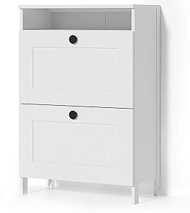 Dulap pentru incaltaminte Fabrik Home Mezzo 2D Frasin Alb