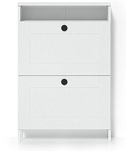 Dulap pentru incaltaminte Fabrik Home Mezzo 2D Frasin Alb