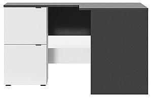 Masa de birou Fabrik Home Mateo (de colt) Frasin Negru / Frasin Alb