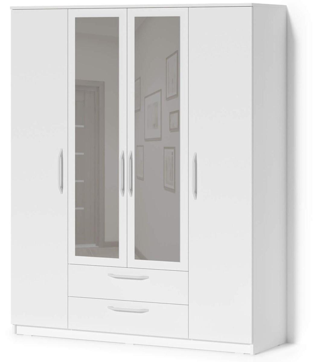 Dulap Fabrik Home Linia Nr.1 1600 (cu oglinda) Alb / Frasin Alb