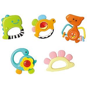 Jucarie bebelus Hola Toys Set de zornăitoare Dinozauri