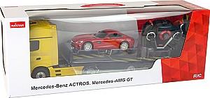 Jucarie teleghidata Rastar 1:24 Mercedes-Benz Antos Yellow