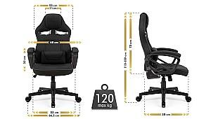 Fotoliu gaming SENSE7 Knight Fabric Black