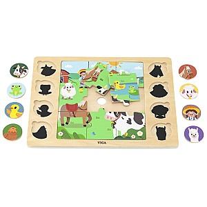 Puzzle VIGA Animale de fermă