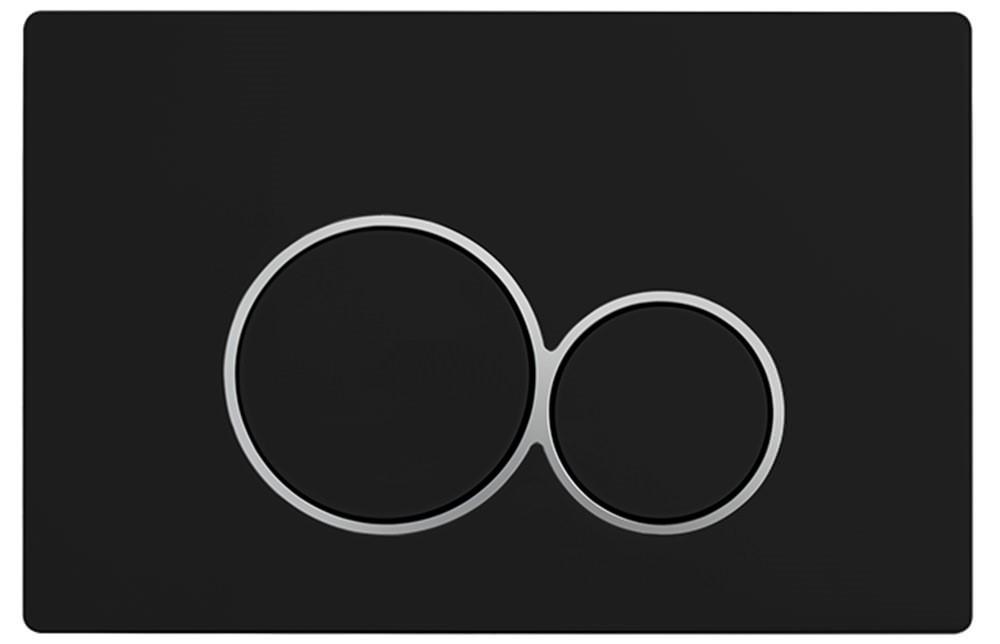 Buton de scurgere NOMI 097-E Negru Mat