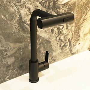 Baterie pentru lavoar Mat|eco Multiform Negru Mat