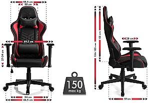 Fotoliu gaming SENSE7 Spellcaster Black and Red