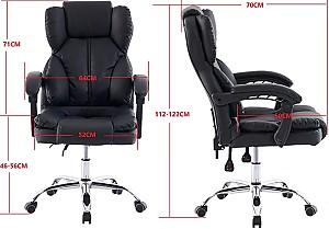 Fotoliu de birou Xenos Birmingham Black