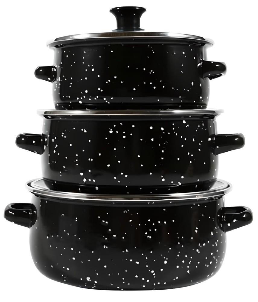 Set vase de gatit 4Life Ruibeiru Black 6pcs