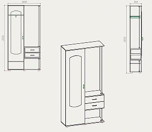 Antreu KompaniT Nadejda Stejar Sonoma (Bej)