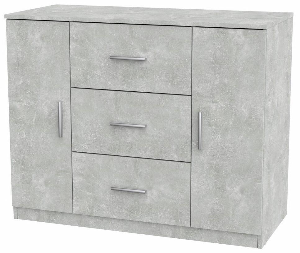 Comoda KompaniT 3+2 Atelie Deschis (Gri)