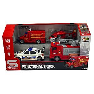 Set de jucarii JSToys cu 4 autospeciale JS200C