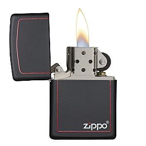 Bricheta Zippo Black W/Zippo Border 218ZB