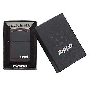Bricheta Zippo Black W/Zippo Border 218ZB