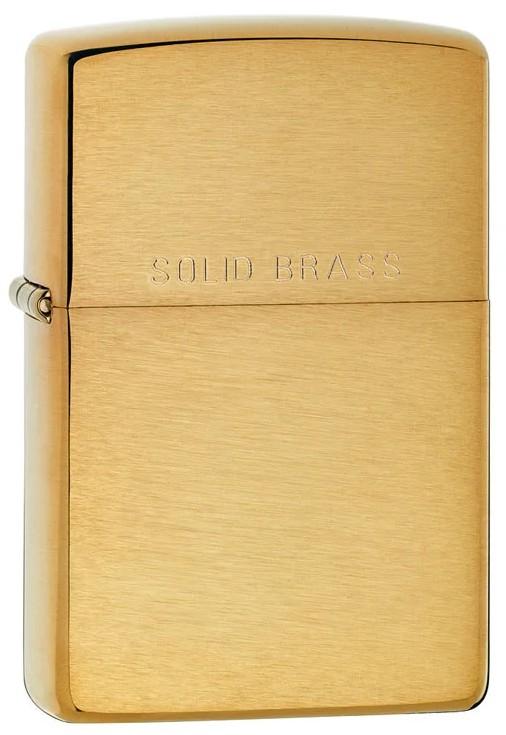 Bricheta Zippo Brushed Solid Brass 204