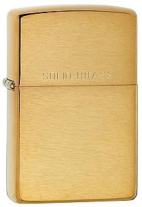 Bricheta Zippo Brushed Solid Brass 204