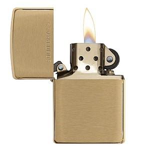 Bricheta Zippo Brushed Solid Brass 204