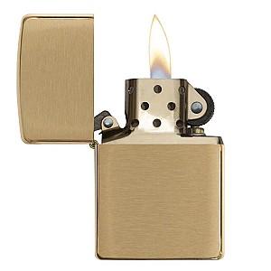 Bricheta Zippo Brushed Fin Brass 204B