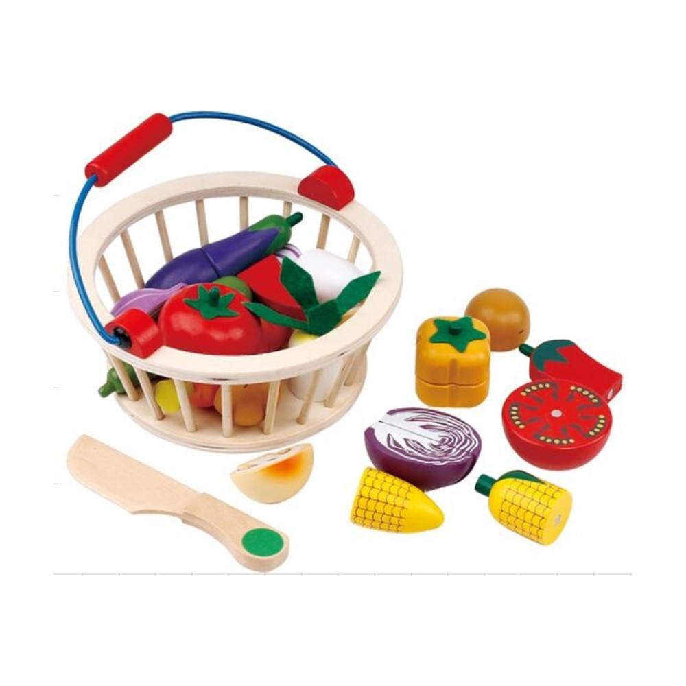 Set de bucatarie pentru papusi VLM legume de taiat (MSN17066)