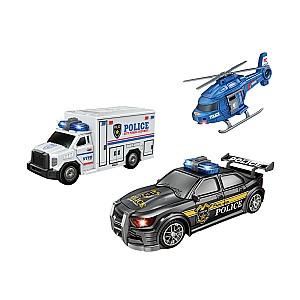 Set de jucarii JSToys 3 autospeciale Politie (JS200J)