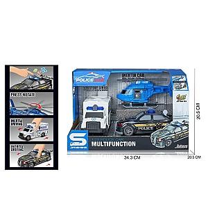 Set de jucarii JSToys 3 autospeciale Politie (JS200J)