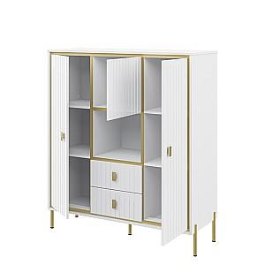 Comoda Neman Luxor МН-042-03 Alb/Alb Lucios