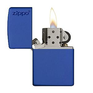 Bricheta Zippo Royal Blue Matte Logo 229ZL