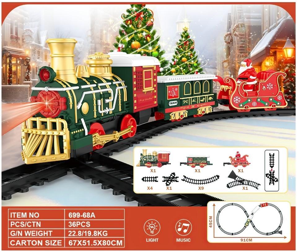 Set de jucarii Xiong Xian Tren Classic Christmas Santa (699-68A)
