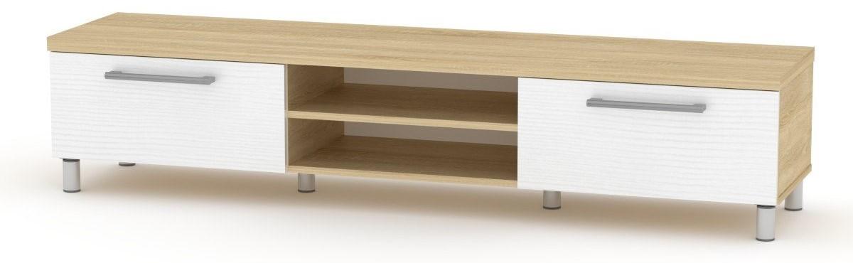 Tumba pentru televizor KompaniT MG-2 TV-1 Stejar Sonoma Combi / (Alb)