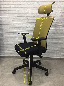 Fotoliu de birou ARO Ergo Style-720S Yellow