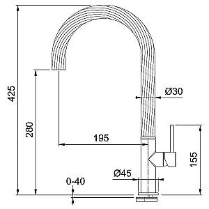 Robinet bucatarie Franke Maris Free (115.0543.294)
