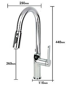 Robinet bucatarie Art Flame HydroLux Black