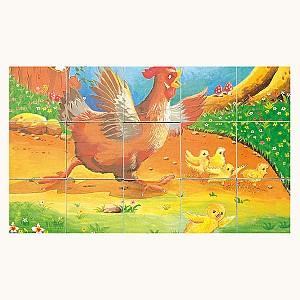 Puzzle Bino cuburi animale domestice (84175)