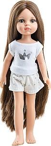Papusa Paola Reina Carol in pijama cu par lung 32 cm 13213