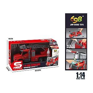 Tehnica speciala JSToys Camion pompieri cu scara (JS191)