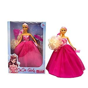 Papusa Sasa Girls 3 tipuri roz/fuchsia/galben (115530)