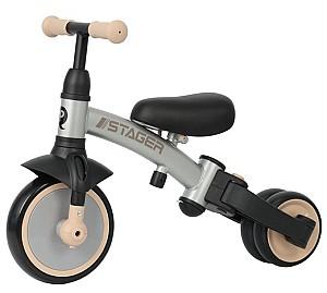 Tricicleta copii QPlay Stager 3 in1 Platinum Golden