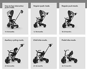 Tricicleta copii QPlay Elite Platinum Grey