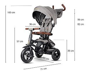 Tricicleta copii QPlay Rito Deluxe Grey