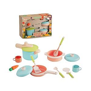 Set de bucatarie pentru papusi VLM si ustensile YY-091