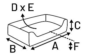 Pat pentru caine Flamingo Oddi Rectangle Pink