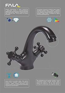 Baterie pentru lavoar Fala Retro 75807 Black 1