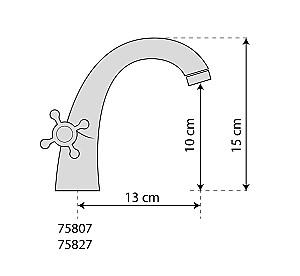 Baterie pentru lavoar Fala Retro 75807 Black 1