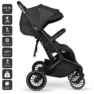 Carucior pentru gemeni BabyGo GoTwice negru