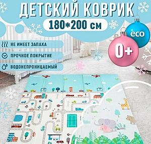 Covoras de joaca copii 4Play Road/Animals