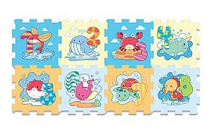 Covoras de joaca copii Unika toy 8 buc. (950043)