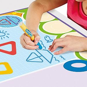 Covoras de joaca copii TOMY pentru desen cu apă Desenăm cu forme